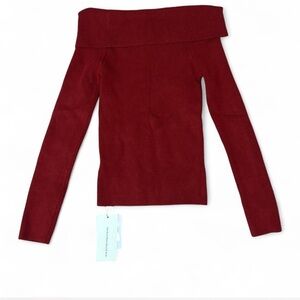 Off-Shoulder Red Top